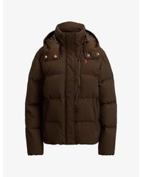 Polo Ralph Lauren - Hooded Taffeta Woven Puffer Coat - Lyst