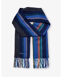 Paul Smith - Artist Stripe Brushed Cashmere Scarf - Lyst