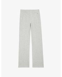 Zadig & Voltaire - Branded Elasticated-Waist Cotton-Blend Jogging Bottoms - Lyst