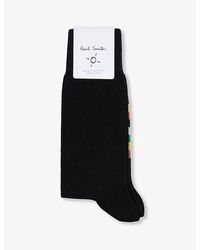 Paul Smith - Carter Topping Ribbed-trim Cotton-blend Socks - Lyst