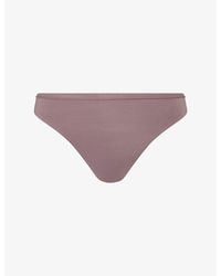 Calvin Klein - Perfectly Fit Stretch-Woven Thong - Lyst
