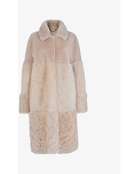 Whistles - Cossma Relaxed-fit Shearling Coat - Lyst