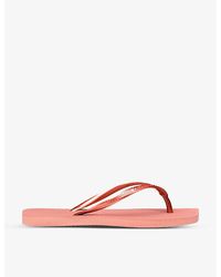Havaianas - Slim Square-Toe Rubber Flip Flops - Lyst