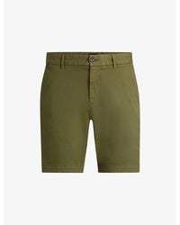 BOSS - Slip-Pocket Straight-Leg Slim-Fit Stretch-Cotton Shorts - Lyst