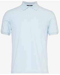 C.P. Company - Logo-embroidered Short-sleeved Cotton-blend-piqué Polo Shirt - Lyst