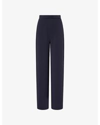 Max Mara - Cady Wide-Leg Woven Trousers - Lyst