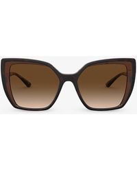 Dolce & Gabbana - Dg6138 Square-frame Nylon Sunglasses - Lyst
