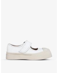Marni - Chunky-sole Leather Mary-jane Trainers - Lyst