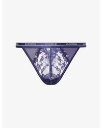 Lounge Underwear - Entice Floral Lace Thong - Lyst
