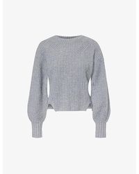 PAIGE - Palomi Round-neck Wool-blend Sweater - Lyst
