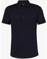 Orlebar Brown - Horton Brand-patch Knitted Wool Polo Shirt - Lyst