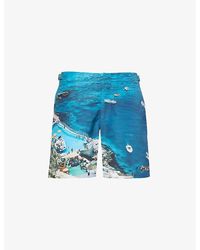 Orlebar Brown - Bulldog Graphic-print Swim Shorts - Lyst