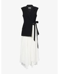 Jonathan Simkhai - Helena Combo Blazer Woven Midi Dress - Lyst
