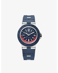 BVLGARI - Unisex Bb40c3atrslngmt Gmt And Rubber Automatic Watch - Lyst