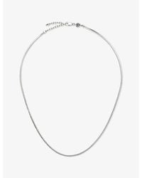 Missoma - Lucy Williams Short Square Snake Chain Sterling Necklace - Lyst