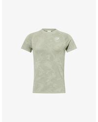 GYMSHARK - Geo Seamless Stretch-Woven T-Shirt - Lyst