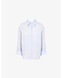 Twp - Boyfriend Long-Sleeves Cotton-Poplin Shirt - Lyst