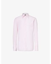 Tom Ford - Spread-collar Slim-fit Cotton-poplin Shirt - Lyst