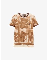 Loewe - X Paula's Ibiza Teddy-bear-print Slim-fit Cotton-blend-jersey T-shirt - Lyst