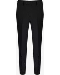 Givenchy - Formal Slip-pocket Tapered-leg Slim-fit Wool Trousers - Lyst