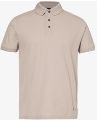 Emporio Armani - Brand-patch Relaxed-fit Cotton Polo Shirt - Lyst