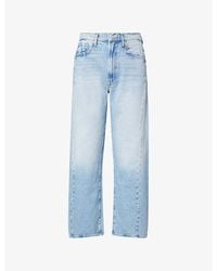 Mother - The Half-Pipe Ankle-Wide-Leg Denim Jeans - Lyst