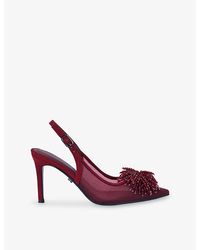 Carvela Kurt Geiger - Lucia Woven Sling-Back Courts - Lyst