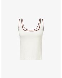 ME+EM - Contrast-Trim Slim-Fit Cotton Vest - Lyst