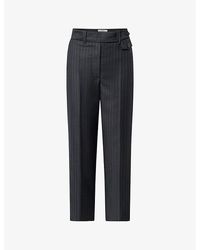Lovechild 1979 - Coppola Straight-leg High-rise Stretch Woven-twill Trousers - Lyst