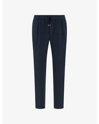 BOGGI - City Tapered-Leg Linen Trousers - Lyst