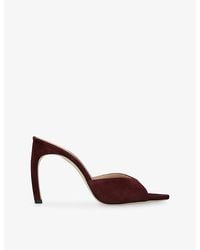 Victoria Beckham - Harlow Open-Toe Suede Heeled Sandals - Lyst
