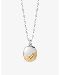 Astley Clarke - Aurora Weave 18Ct- Plated Sterling- Locket Necklace - Lyst