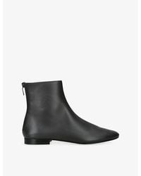 TOTEME - Contour Leather Ankle Boots - Lyst