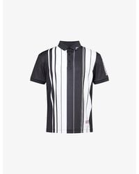 J.Lindeberg - 30Y Tour Tech Striped Woven Polo T-Shirt - Lyst