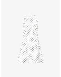 Odd Muse - Volume Skirt Woven Mini Dress - Lyst