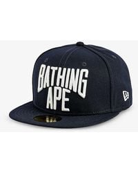 A Bathing Ape - Vy X New Era 59fifty Brand-embroidered Cotton-twill Cap - Lyst