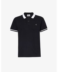 Vivienne Westwood - Classic Brand-embroidered Cotton-piqué Polo Shirt - Lyst