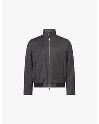 Paul Smith - Check Regular-Fit Wool Bomber Jacket - Lyst