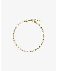 Missoma - Mini Paperclip 18Ct-Plated Stainless Steel Chain Bracelet - Lyst