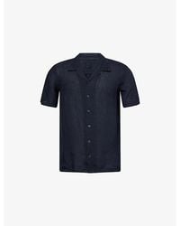 120% Lino - Short-Sleeve Regular-Fit Linen Shirt - Lyst