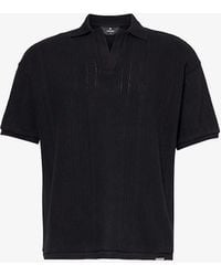 Represent - Short-sleeved Relaxed-fit Cotton Knitted Polo Shirt X - Lyst