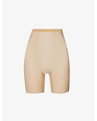 Wolford - Semi-sheer High-rise Stretch-tulle Shorts - Lyst