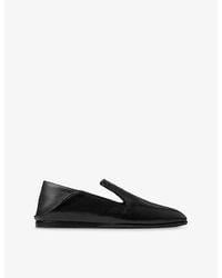 Jimmy Choo - Eliot Leather Loafer Slippers - Lyst