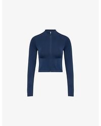 GYMSHARK - Everyday Seamless Stretch-Jersey Track Top - Lyst