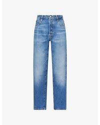 FRAME - The Essential Straight-Leg Denim Jeans - Lyst