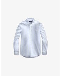 Polo Ralph Lauren - The Iconic Oxford Stripe Custom-Fit Cotton Shirt - Lyst