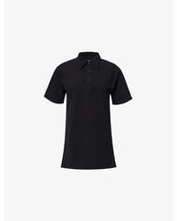 Maison Margiela - Piqué Short-Sleeve Cotton Polo Shirt - Lyst