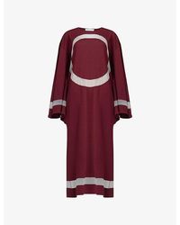 eem - Circle-Print Floaty-Sleeve Woven Kaftan - Lyst