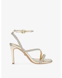 Carvela Kurt Geiger - Paparazzi Wide-Fit Heeled Faux-Leather Sandals - Lyst