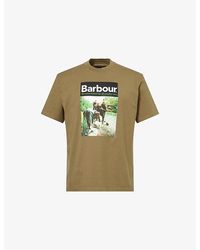 Barbour - Graphic-Print Cotton T-Shirt - Lyst